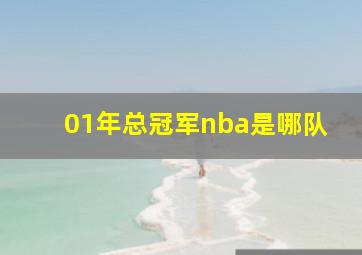 01年总冠军nba是哪队