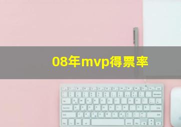 08年mvp得票率