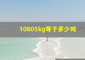 10805kg等于多少吨