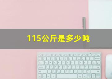 115公斤是多少吨