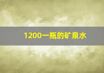 1200一瓶的矿泉水