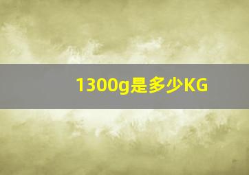 1300g是多少KG