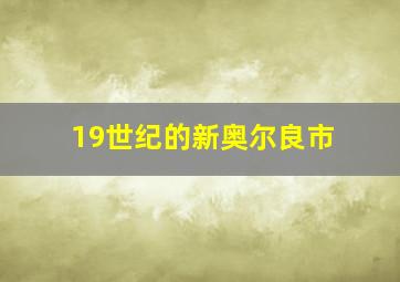 19世纪的新奥尔良市