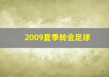 2009夏季转会足球