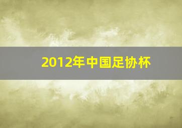 2012年中国足协杯