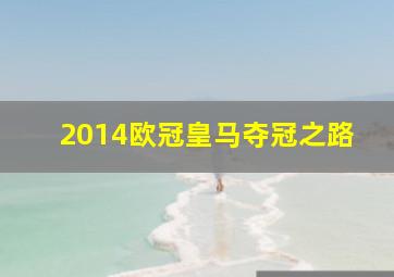 2014欧冠皇马夺冠之路