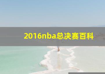 2016nba总决赛百科