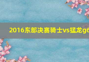 2016东部决赛骑士vs猛龙g6