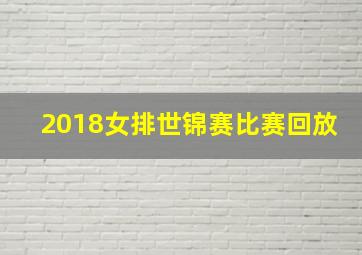 2018女排世锦赛比赛回放