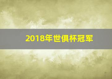 2018年世俱杯冠军