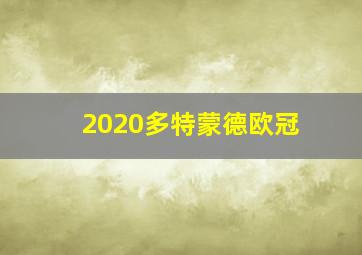 2020多特蒙德欧冠