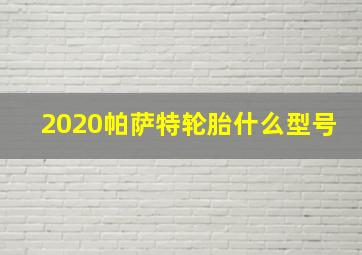 2020帕萨特轮胎什么型号