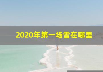 2020年第一场雪在哪里