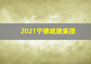 2021宁德城建集团