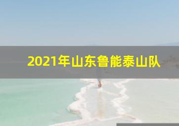 2021年山东鲁能泰山队