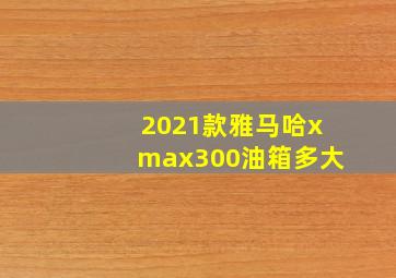 2021款雅马哈xmax300油箱多大