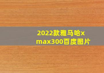 2022款雅马哈xmax300百度图片