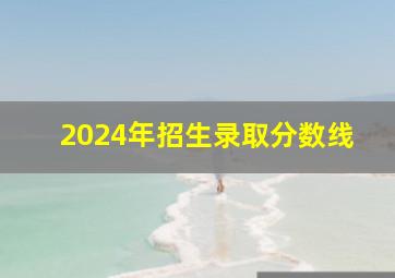 2024年招生录取分数线