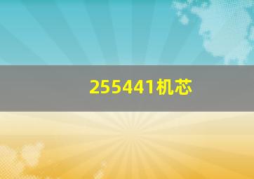 255441机芯