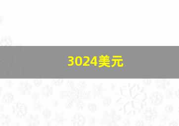 3024美元