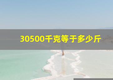 30500千克等于多少斤