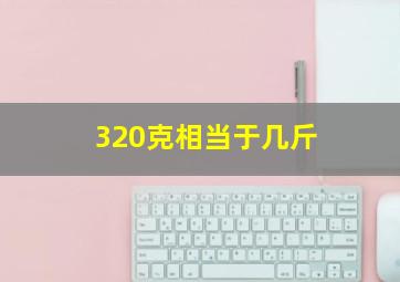 320克相当于几斤