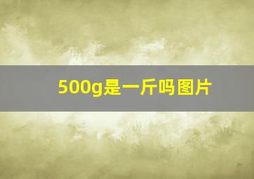 500g是一斤吗图片