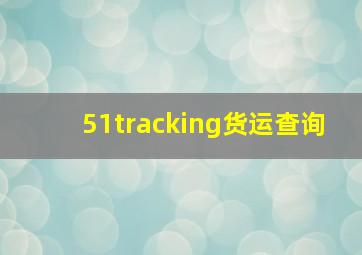 51tracking货运查询