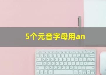 5个元音字母用an