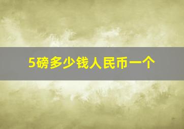 5磅多少钱人民币一个