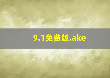 9.1免费版.ake