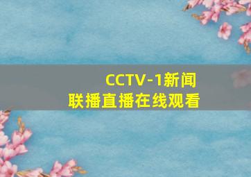 CCTV-1新闻联播直播在线观看