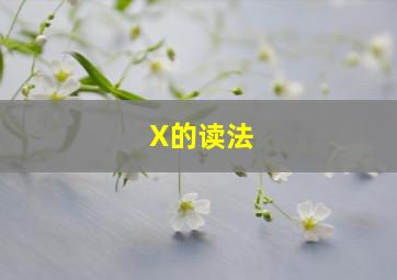 X的读法