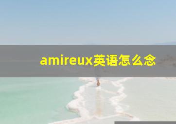 amireux英语怎么念