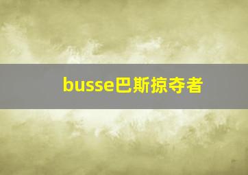 busse巴斯掠夺者