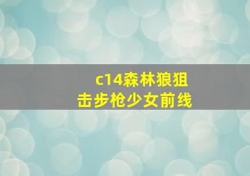 c14森林狼狙击步枪少女前线