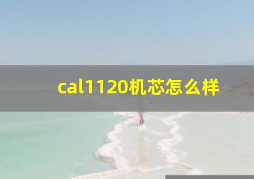 cal1120机芯怎么样