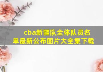 cba新疆队全体队员名单最新公布图片大全集下载