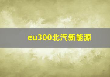 eu300北汽新能源