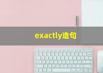 exactly造句