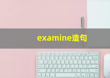 examine造句