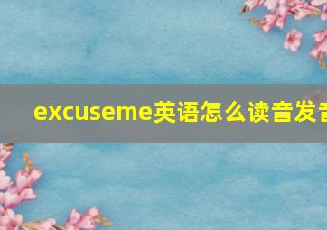 excuseme英语怎么读音发音