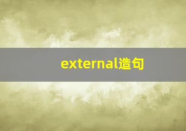 external造句