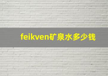 feikven矿泉水多少钱