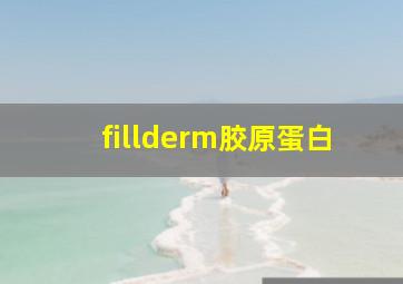 fillderm胶原蛋白