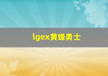 lgex黄蜂勇士