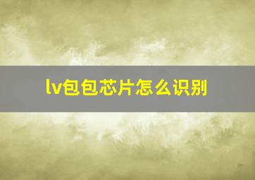 lv包包芯片怎么识别