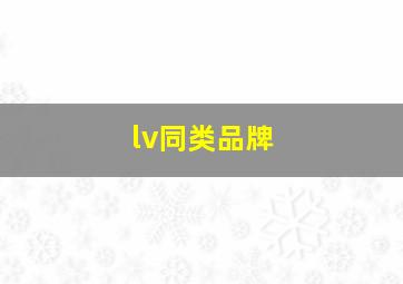 lv同类品牌