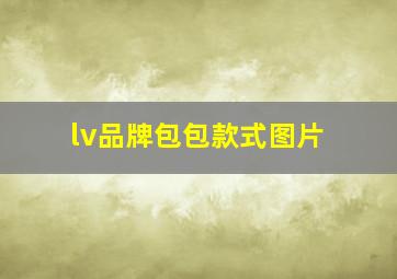 lv品牌包包款式图片