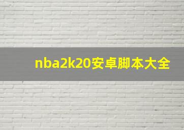 nba2k20安卓脚本大全